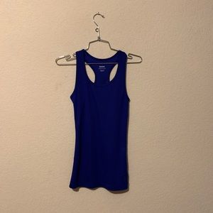 🌧️ Blue Reebok Ribbed Tank Top
